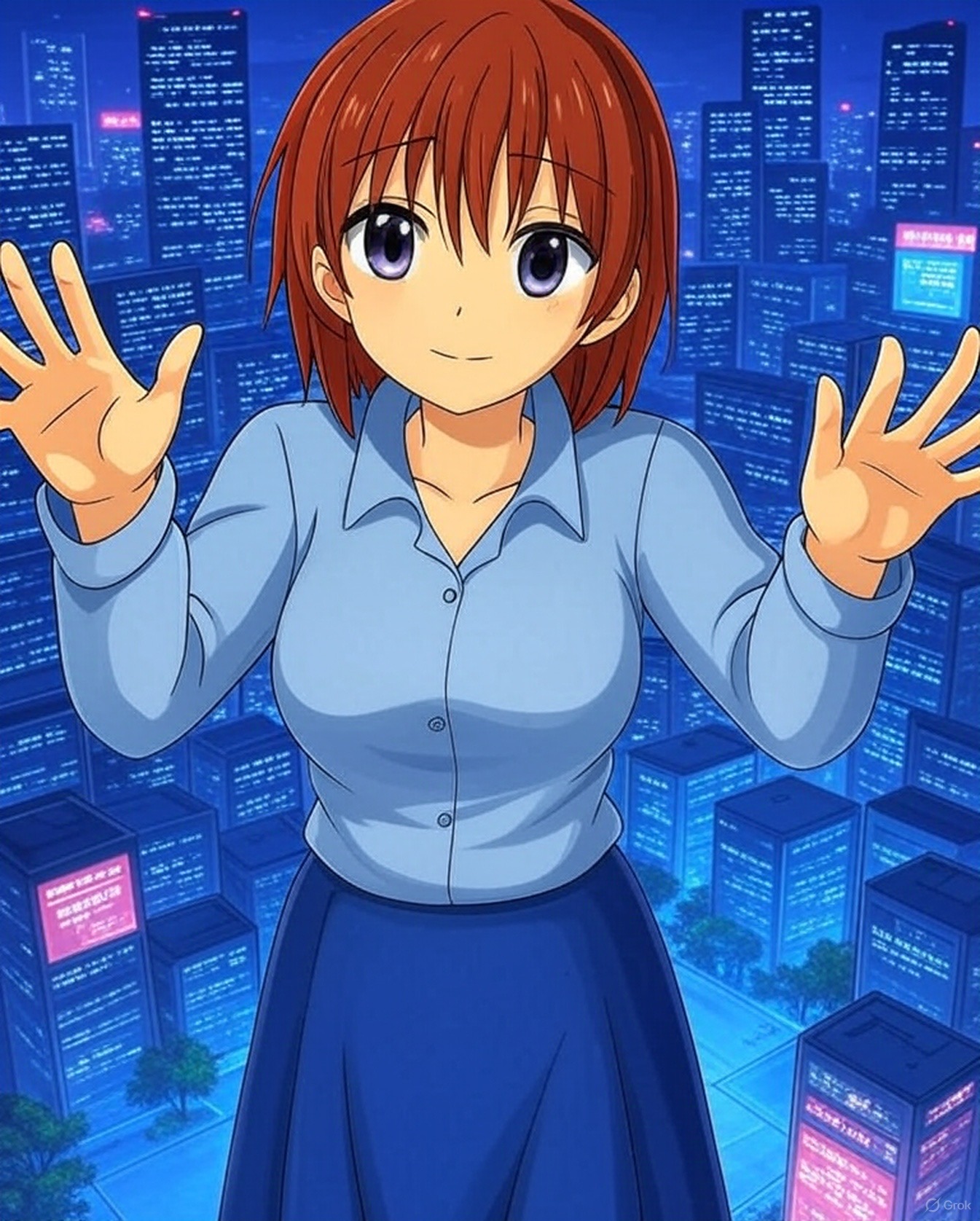 ツムピロのキラキラタイトル画像：Grokアレンジのイラスト右